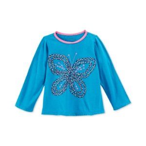 First Impressions Baby Girls' Butterfly Long-Sleeve T-Shirt, Size 3-6 Months